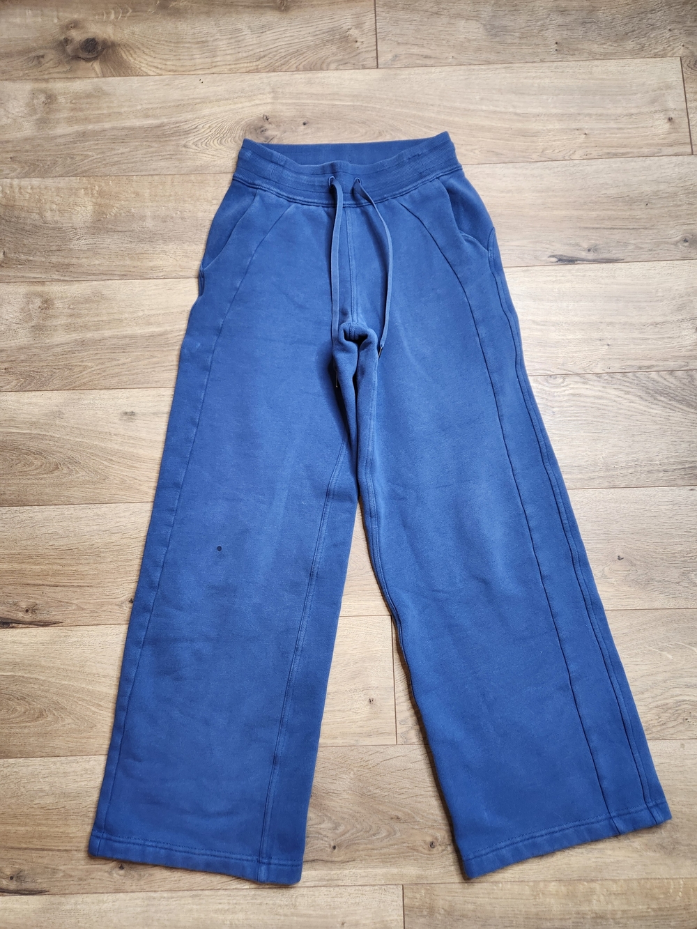 Lululemon Scuba Mid-Rise Wide Leg Pant Full Length Pitch Blue Size 0